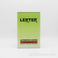 Čtvercové kovové cínové nádoby